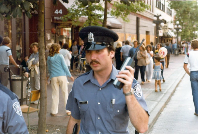 Kim Rossmo walks a beat in Vancouver’s Gastown in 1983. [icon image] Ian Laverty