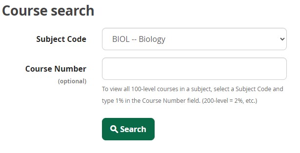 Course Search