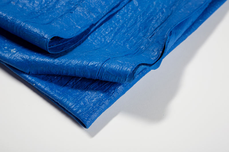 Detail of Tarpaulin (Poly-Tarp Blue). [icon image] Matt Ramage