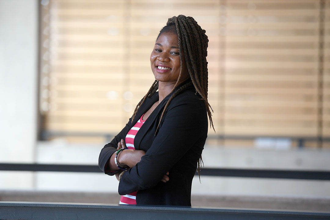 Dr. Rita Orji (PhD’14) is a Canada Research Chair in Persuasive Technology and an associate professor in the Faculty of Computer Science at Dalhousie University in Halifax, NS. (Photography: Daniel Abriel/Dalhousie University)