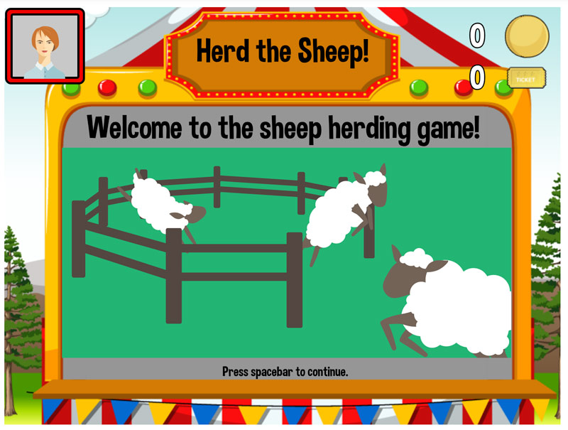 Sheep herding game