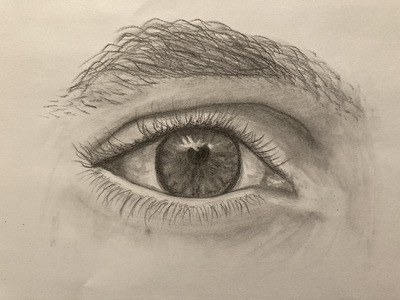 drawing of an eye