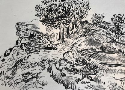 drawing of landscape