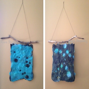 felted reversible wall hanging